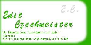 edit czechmeister business card